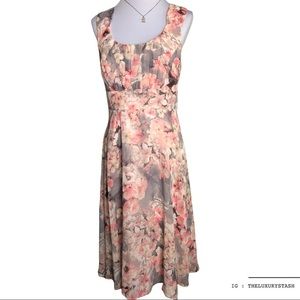 Signature Ella flora plus size spring dress​​